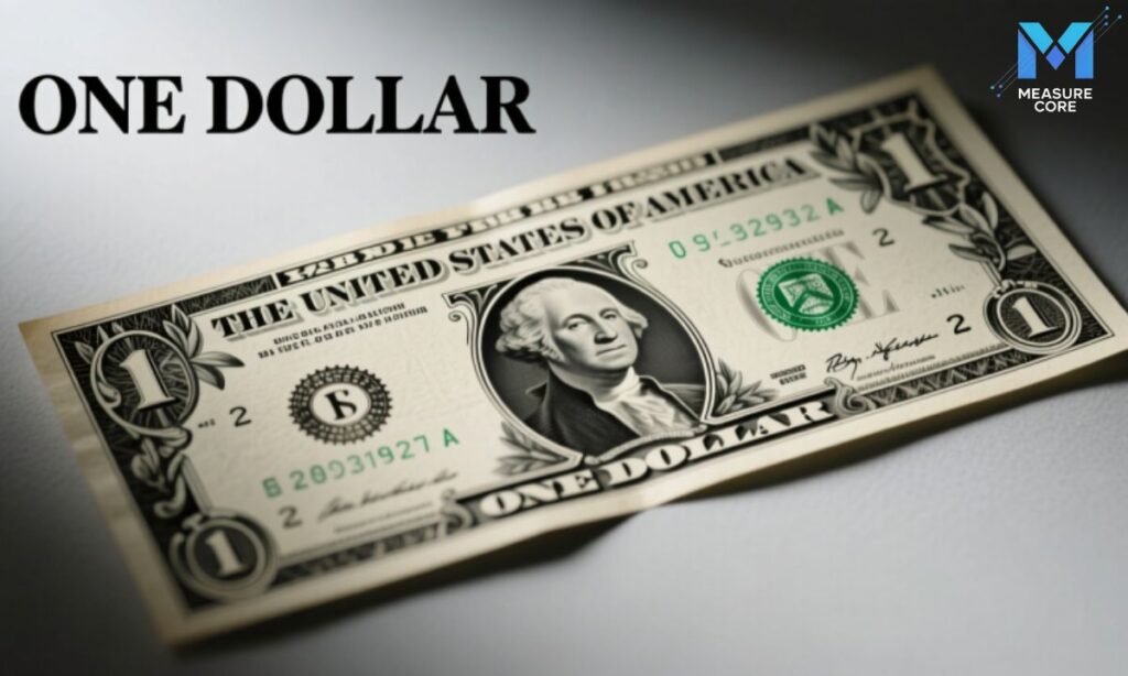 A U.S. Dollar Bill (Plus One Inch)