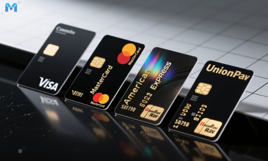 four-plastic-credit-cards