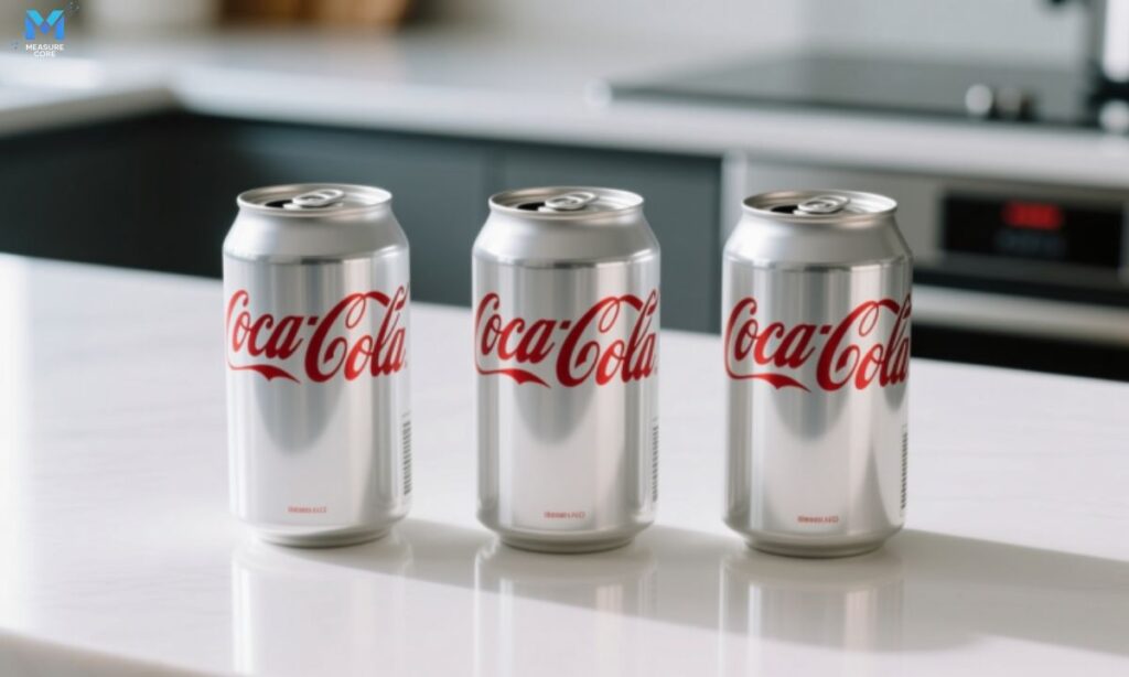 three-standard-soda-cans-lined-up