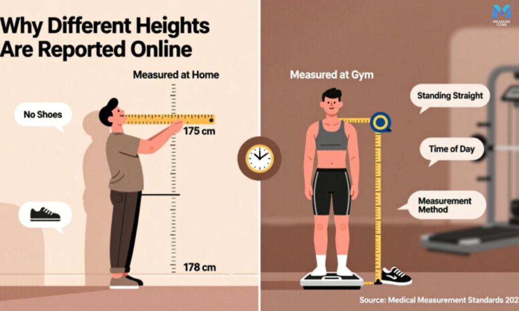 Why Different Heights Are Reported Online